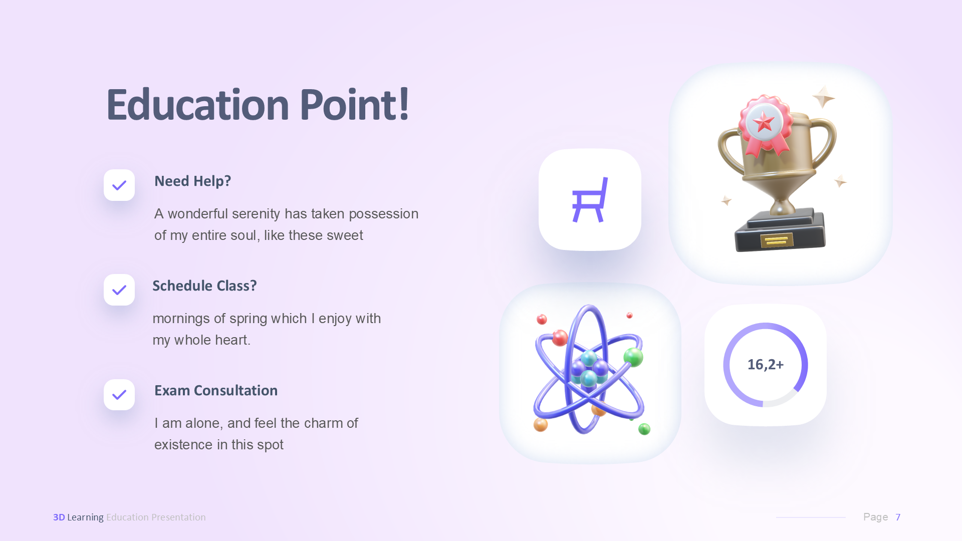 3D Learning Light slide 7
